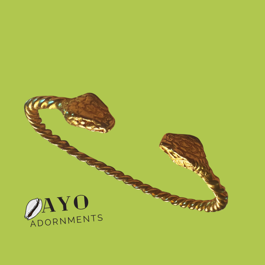 Snake Brass Cuff
