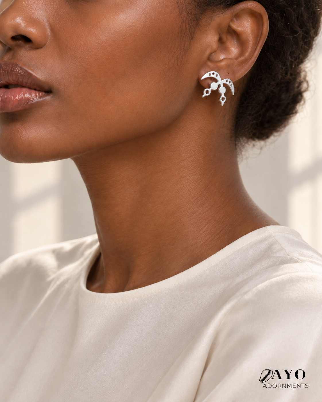 Akofena Earrings -(Two Swords/Machetes)