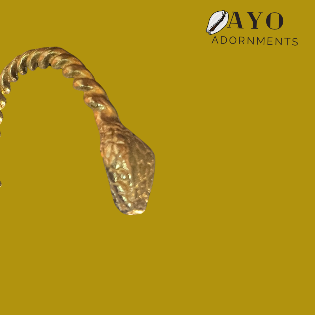 Snake Brass Cuff
