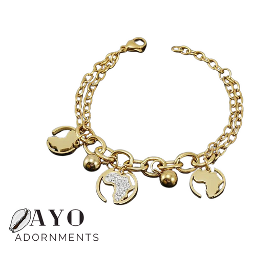 Africa Charm Bracelet