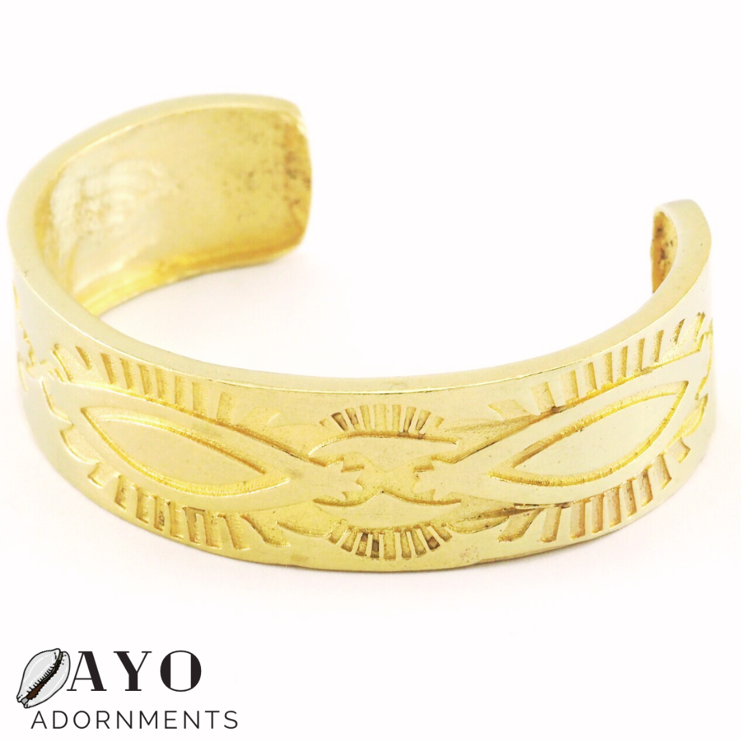 "Eye" See - Brass Cuff
