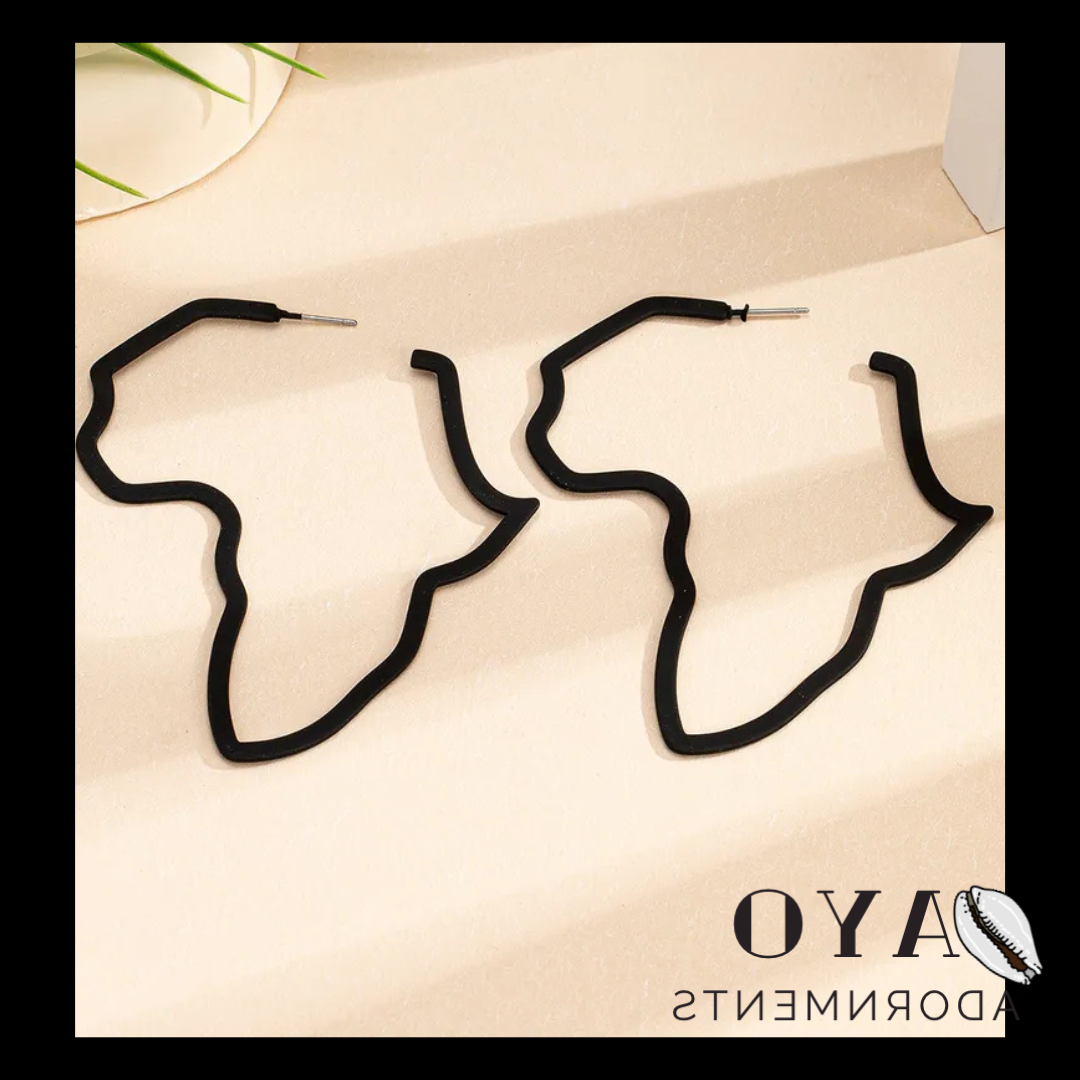 Africa Hoop Earrings