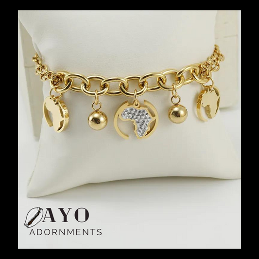 Africa Charm Bracelet