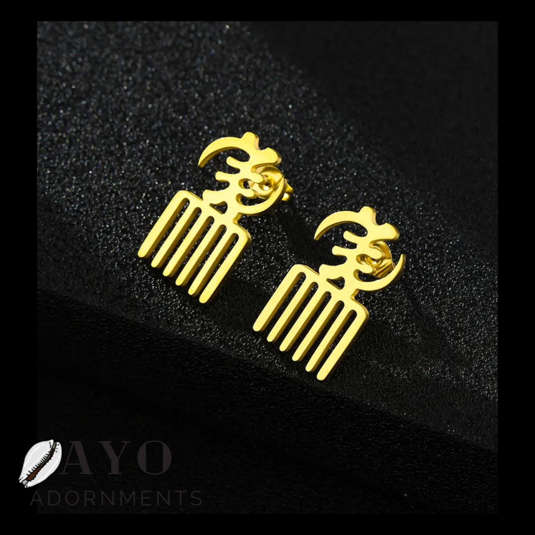 Gye Nyame & Duafe Earrings