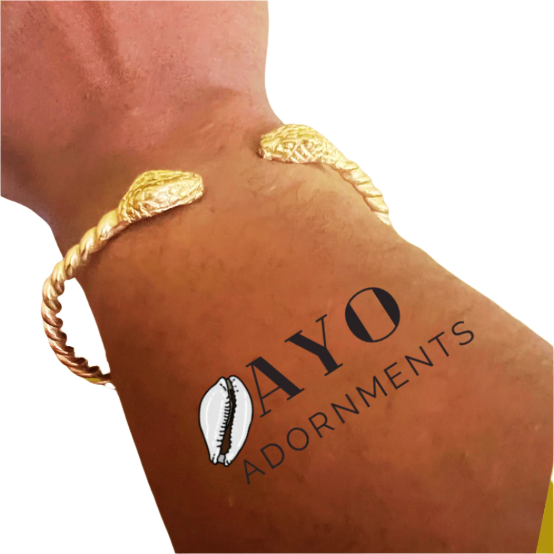 Snake Brass Cuff