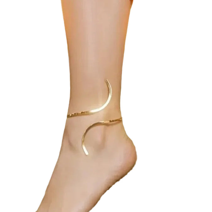 Wrap-Around Gold Anklet