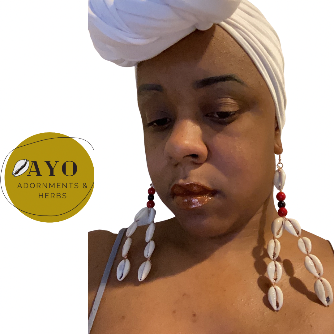 “CrossRoads” Cowrie Dangle