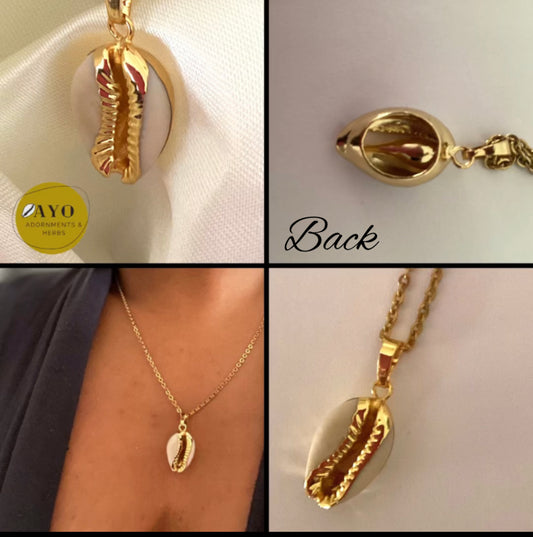 24K Gold Cowrie Pendant