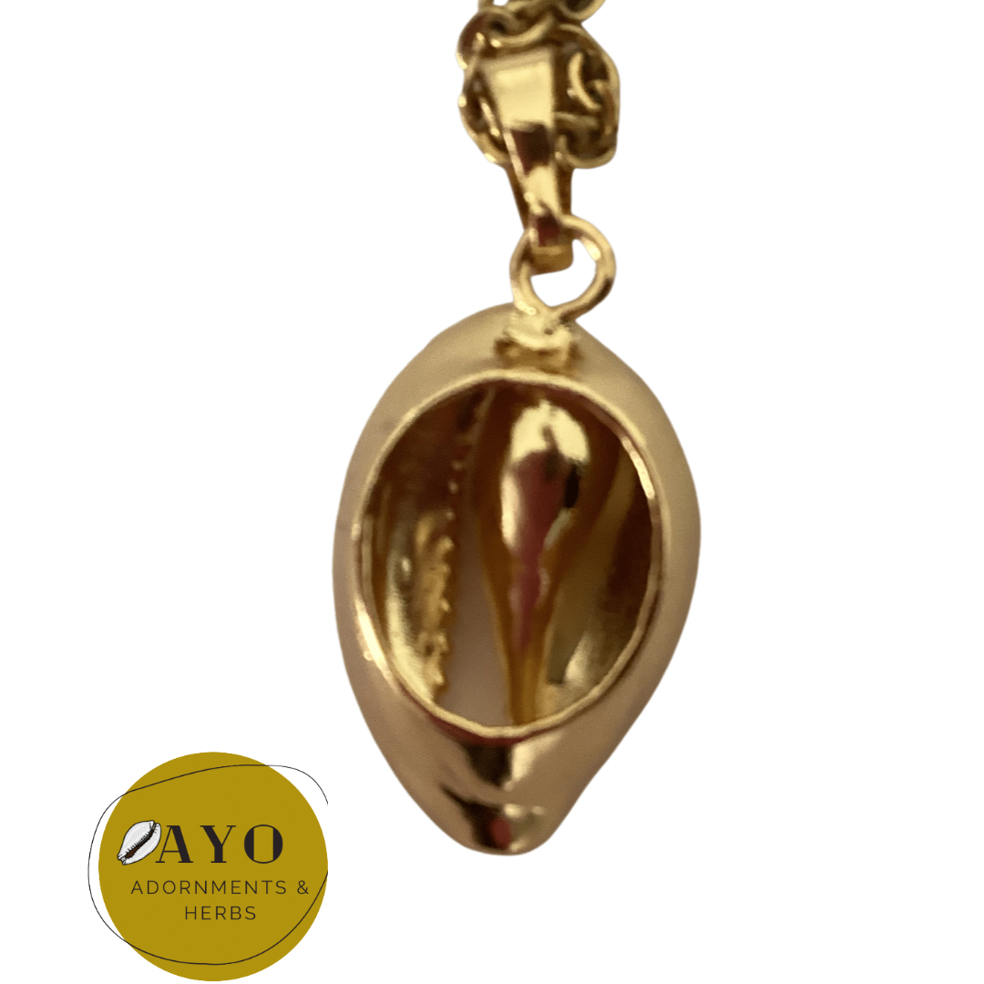 24K Gold Cowrie Necklace