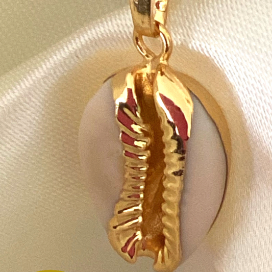24K Gold Cowrie Pendant