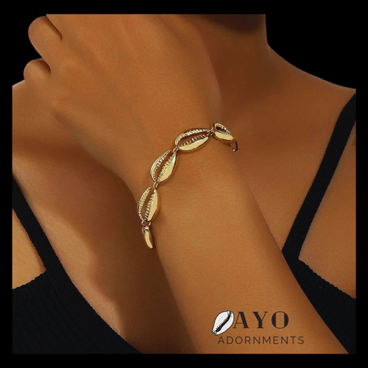 Gold Cowrie Bracelet