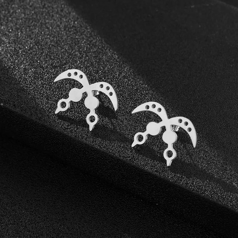 Akofena Earrings -(Two Swords/Machetes)