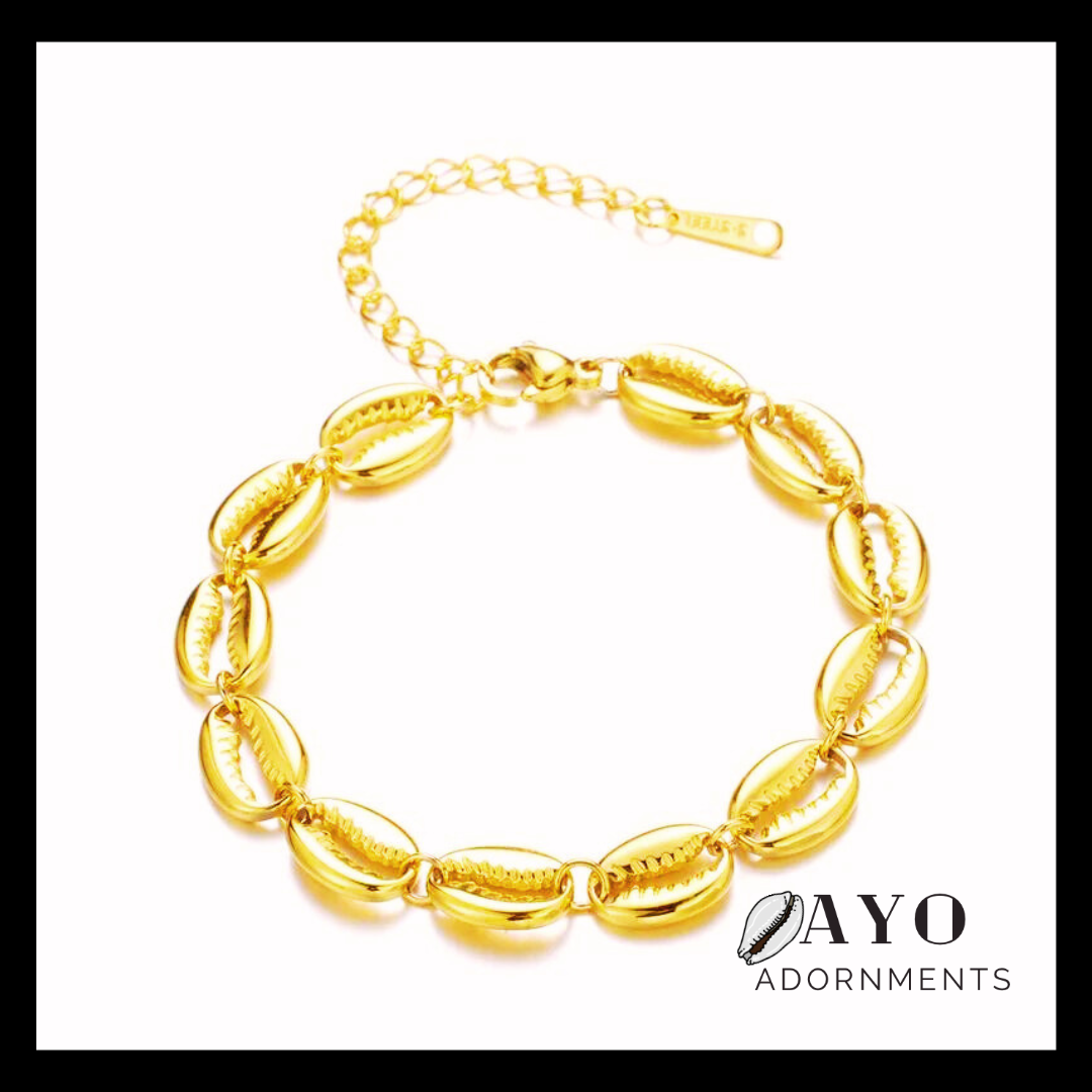 Gold Cowrie Bracelet