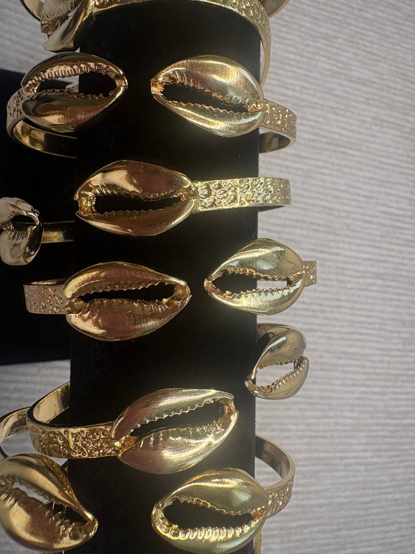 Adjustable Brass Cowrie Bracelet