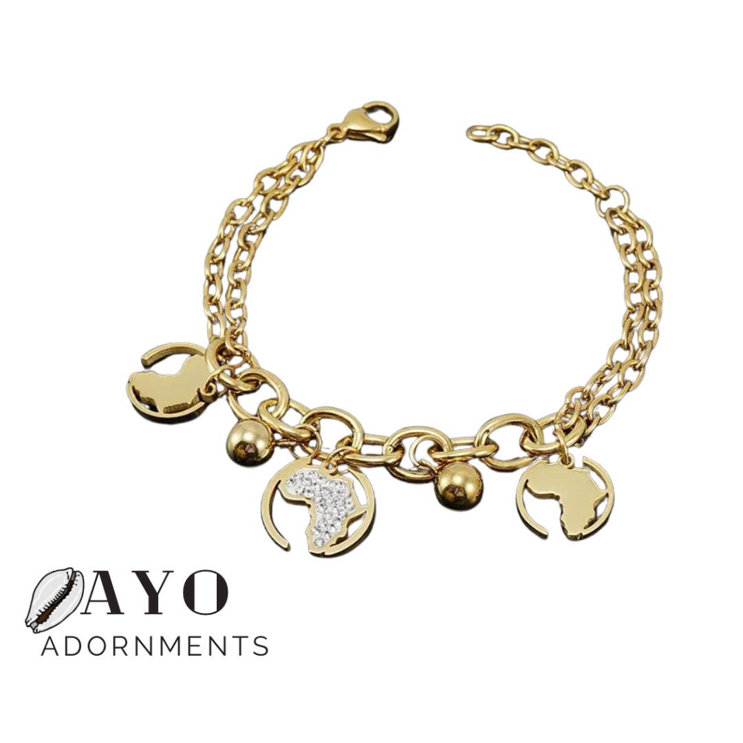 Africa Charm Bracelet