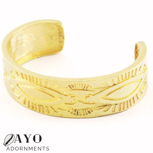 "Eye" See - Brass Cuff