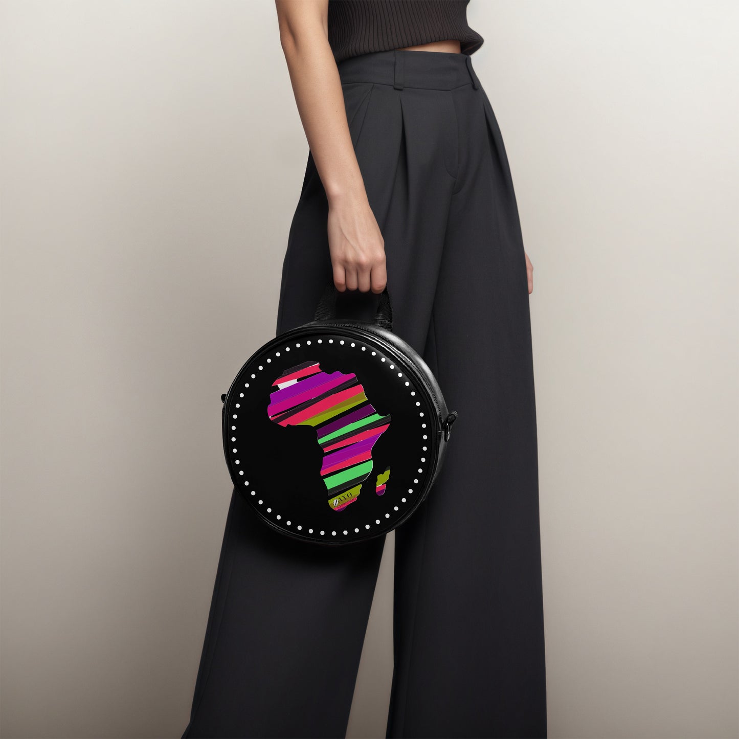 Bright & Black Africa Crossbody Bag