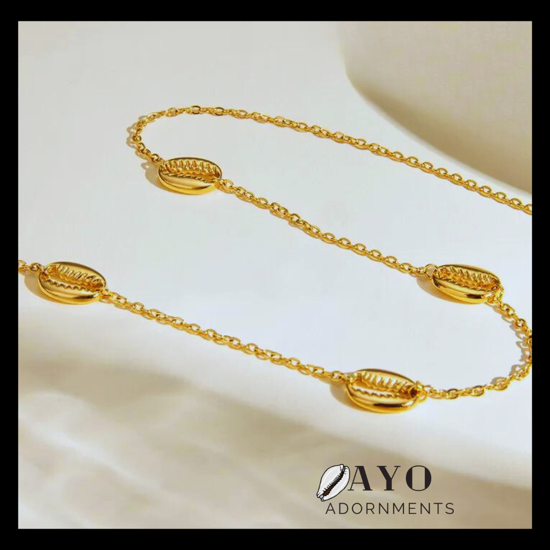 4 -Cowrie Gold Necklace