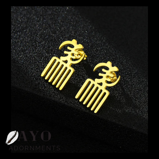 Gye Nyame & Duafe Earrings