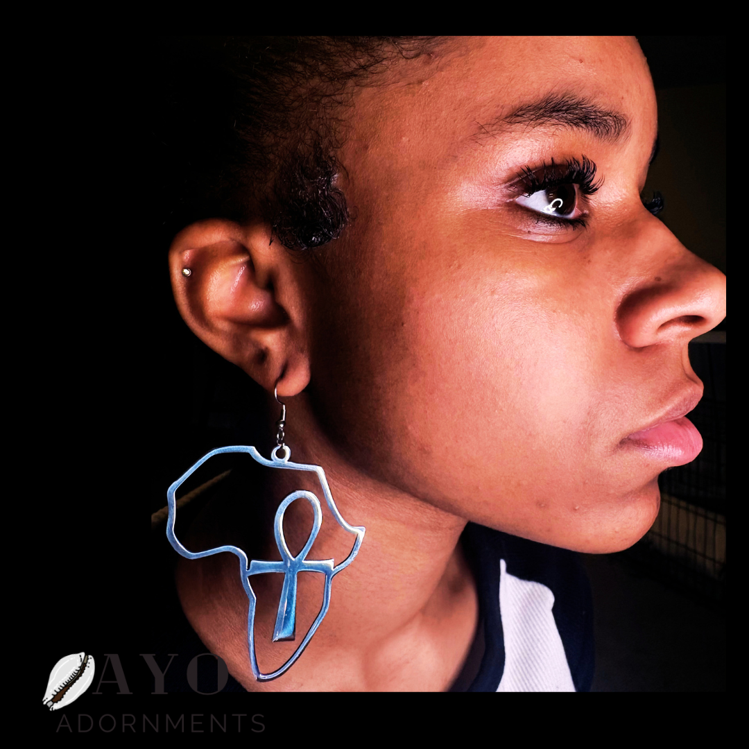 Ankh & Africa Earrings