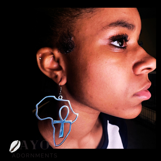 Ankh & Africa Earrings