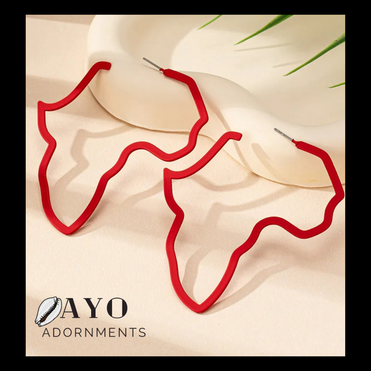 Africa Hoop Earrings