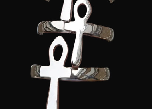 Ankh Bracelet- Silver