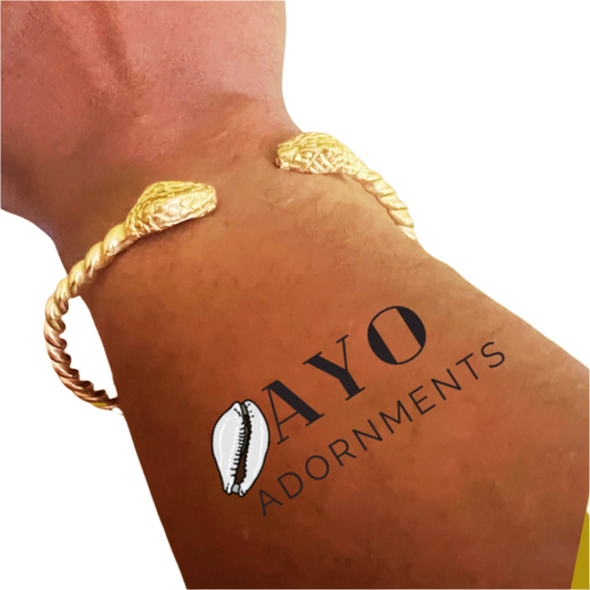 Snake Brass Cuff