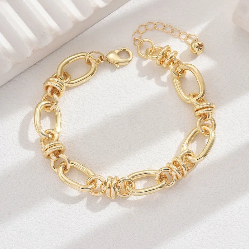 Retro Link Gold Anklet