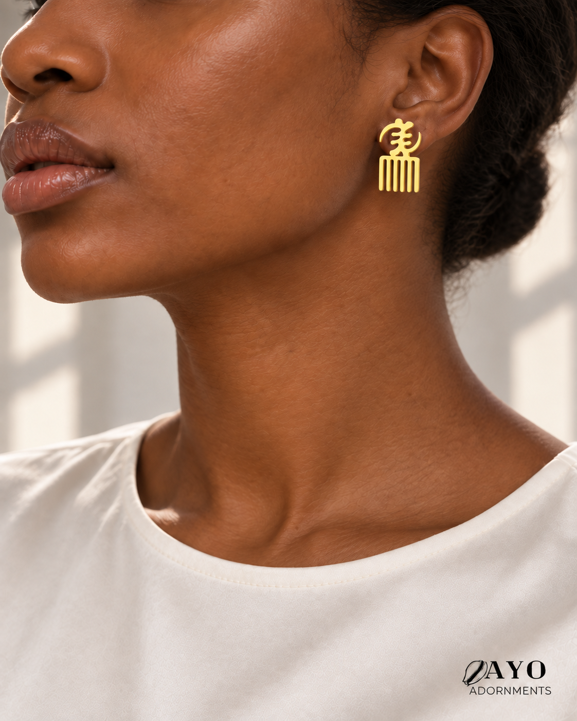 Gye Nyame & Duafe Earrings