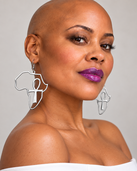 Ankh & Africa Earrings