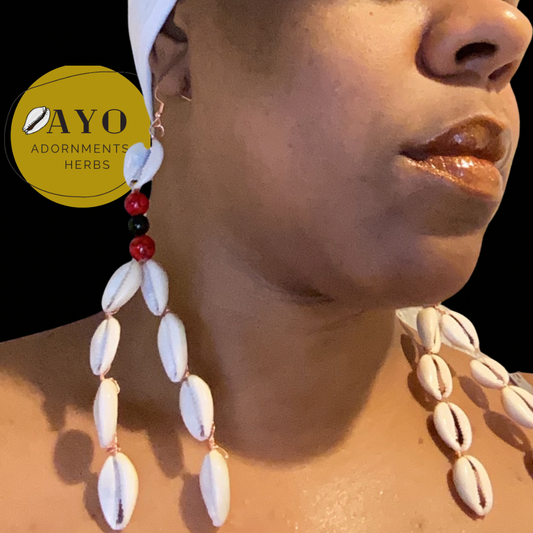 “CrossRoads” Cowrie Dangle